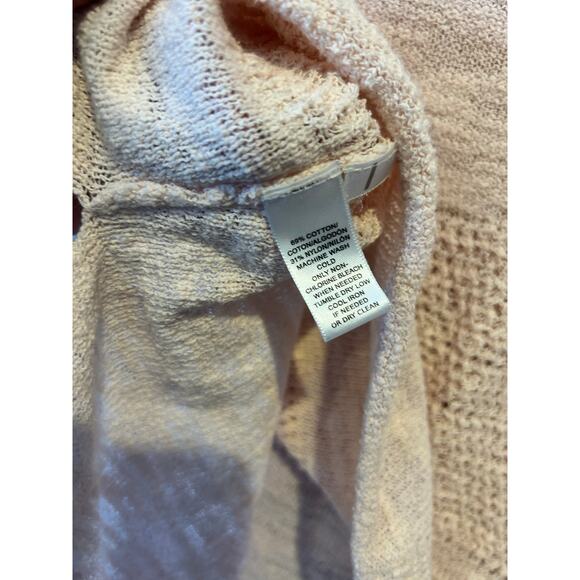 Lou and Grey pink sweater open knit 3/4 sleeve women's size medium - Picture 3 of 5